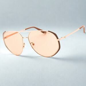 Guess GU00219 58E Women’s Aviator Sunglasses 59mm Matte Beige